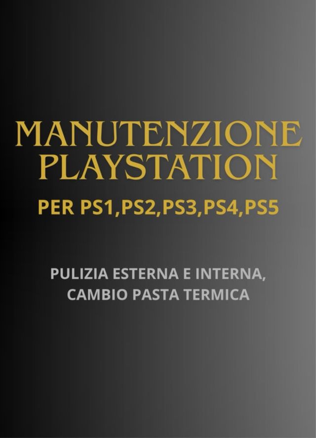 manutenzione playstation