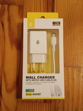 Cargador Pared 12W Micro USB Cable