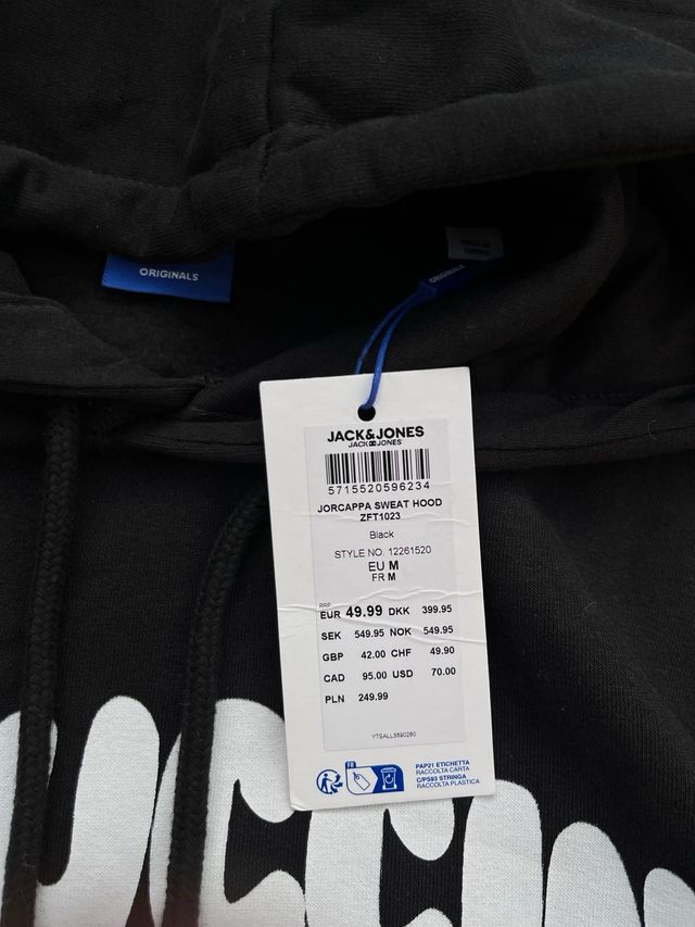 Hoodie Jack  Jones Retro Y2K Streetwear Logo Print