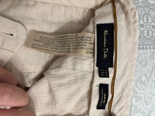Pantalones chinos beige Massimo Dutti