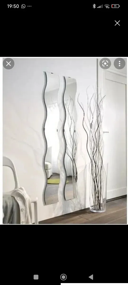 Espejo decorativo ondulado