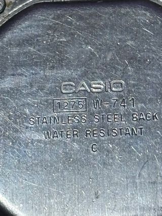 RELOJ CASIO 1275 W-741