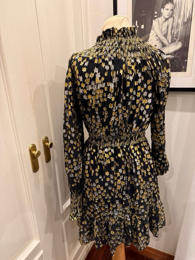 Vestido Michael Kors Negro y Dorado