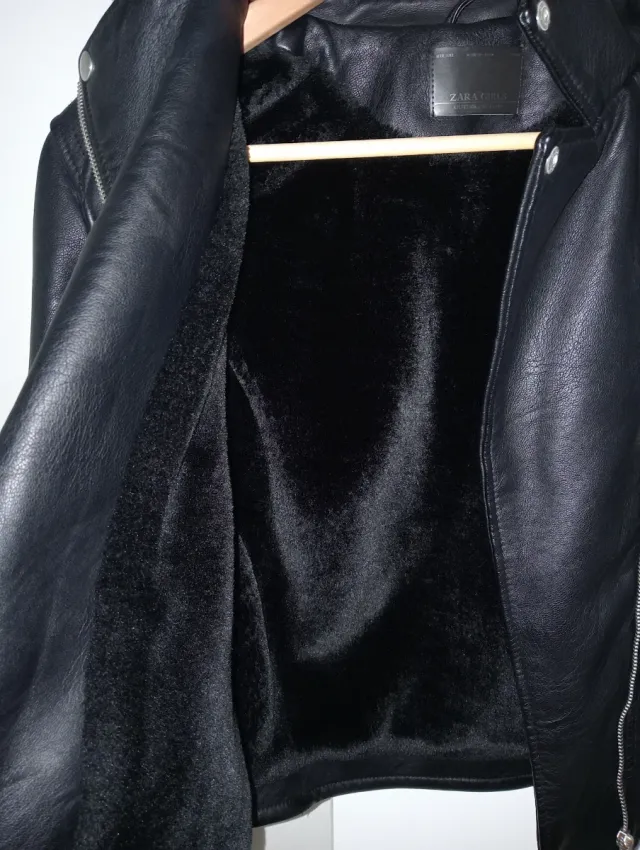 Cazadora Piel Negra