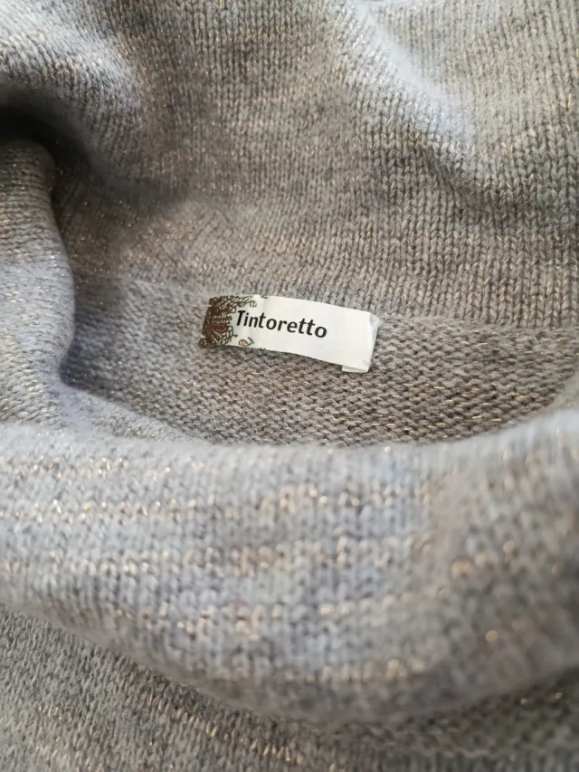 Tintoretto Vestido Punto Cuello Cisne talla M/L