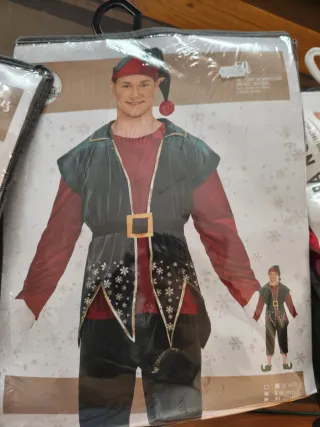 Disfraz Duende Navidad Talla M