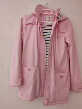 Gabardina niña rosa