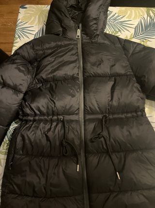 Plumas Mujer Mango Talla S Negra Impermeable