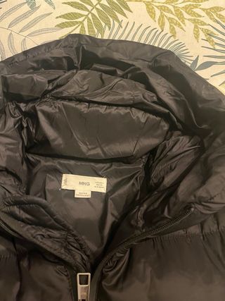 Plumas Mujer Mango Talla S Negra Impermeable