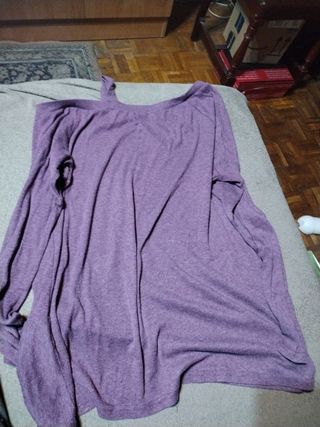 Jersey morado de manga larga