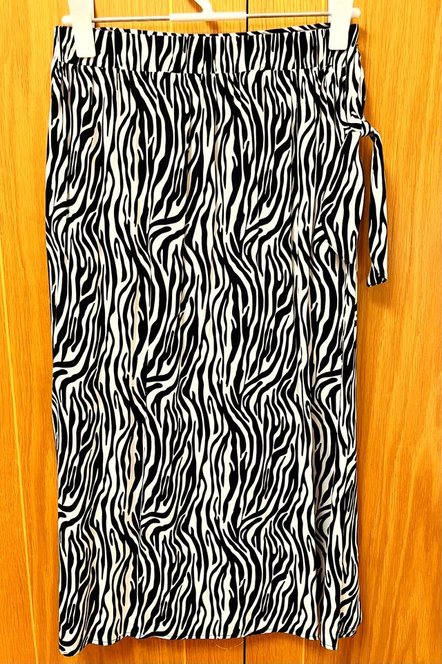 Falda Verano Estampado Cebra