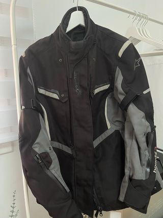 Chaqueta Moto Negra y Gris Talla XXL