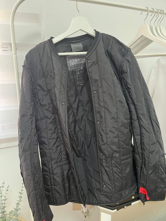 Chaqueta Moto Negra y Gris Talla XXL