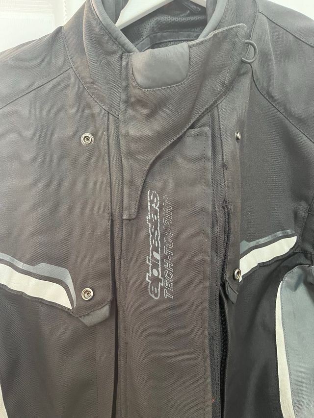 Chaqueta Moto Negra y Gris Talla XXL