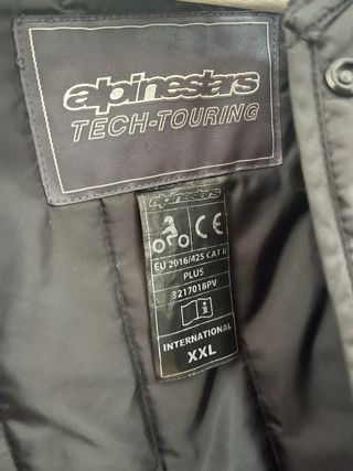 Chaqueta Moto Negra y Gris Talla XXL