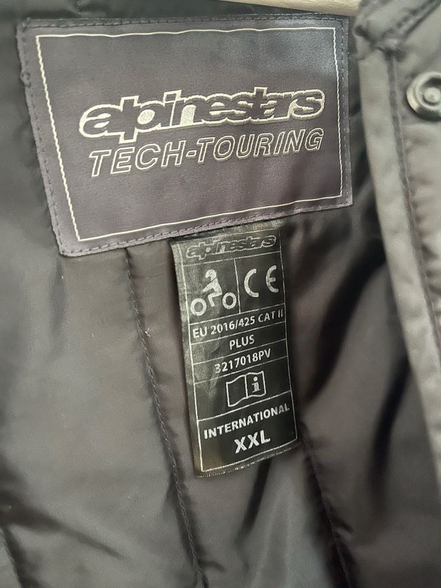 Chaqueta Moto Negra y Gris Talla XXL
