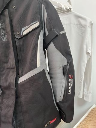 Chaqueta Moto Negra y Gris Talla XXL