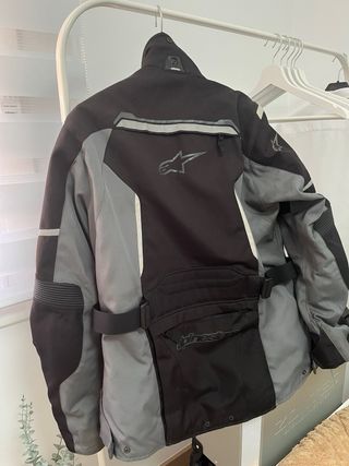 Chaqueta Moto Negra y Gris Talla XXL