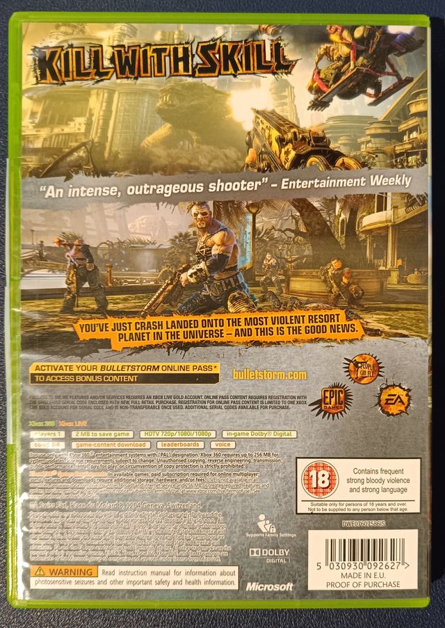 BulletStorm Xbox 360