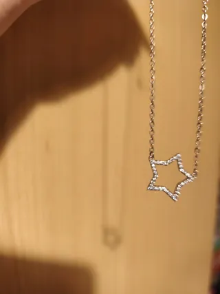 Colgante estrella circonitas plata