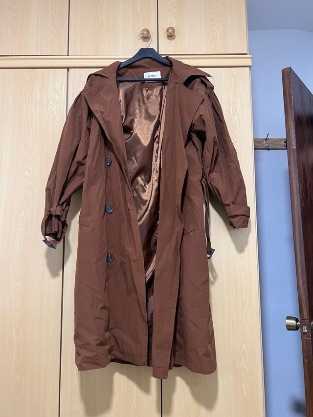 Gabardina Robin Marrón Talla 36