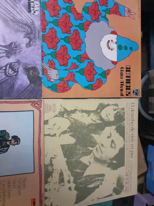 Lote Vinilos LP Compilatorios Folk y Pop Rock