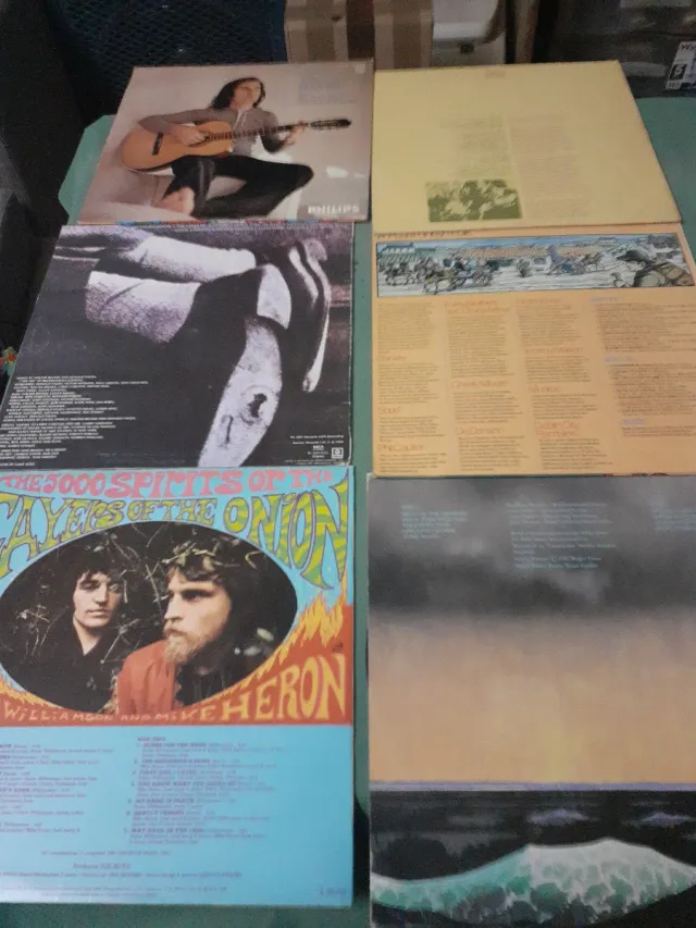 Lote Vinilos LP Compilatorios Folk y Pop Rock