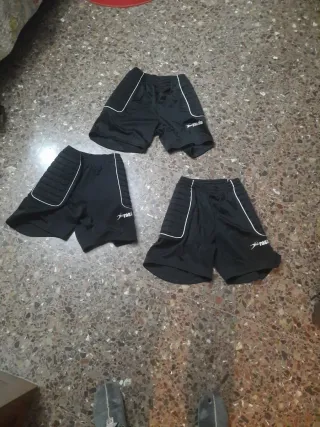 3 Pantalonetas de portero negras,t.S