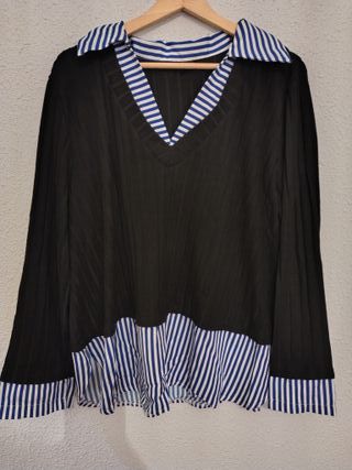 Camiseta manga larga negra Talla 52