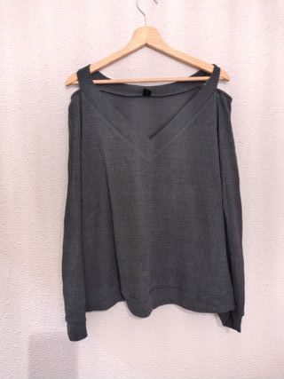 Camiseta manga larga negra Talla 52