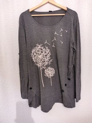 Camiseta manga larga negra Talla 52