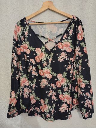 Camiseta manga larga negra Talla 52