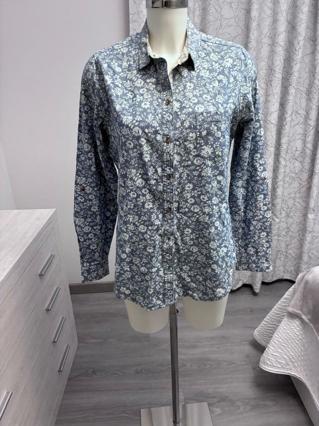 Camisa Springfield flores azul