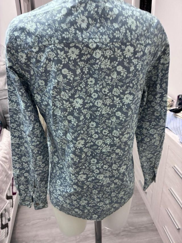 Camisa Springfield flores azul