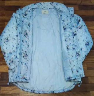 Cazadora floral azul talla XL