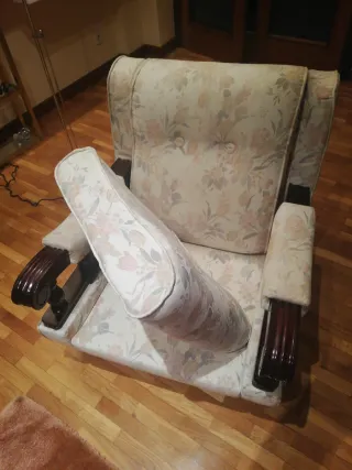 Butaca de salón floral