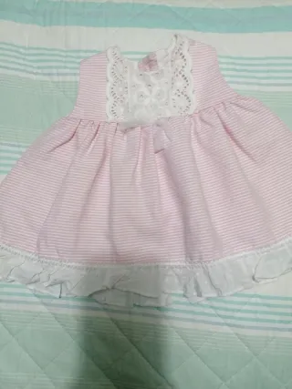 Lote 3 vestidos niña 9-12 meses