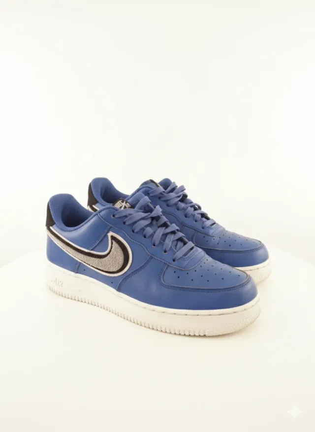 Nike Air Force 1 Azul y Plata