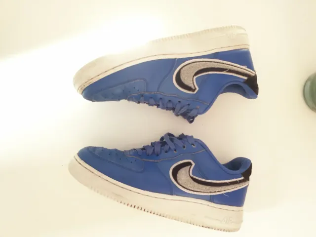 Nike Air Force 1 Azul y Plata