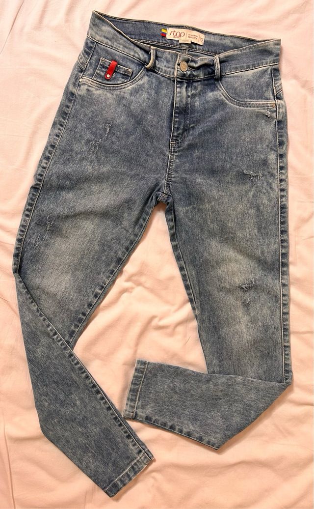 Jeans colombianos STOP mujer elástico push up