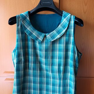 Vestido Vestido Corto Cuadros Vichy T. 38-40 aprox