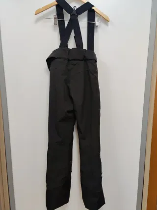 Pantalón esquí junior negro con tirantes