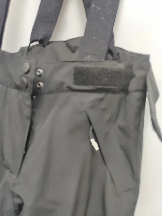 Pantalón esquí junior negro con tirantes
