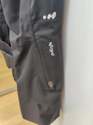 Pantalón esquí junior negro con tirantes