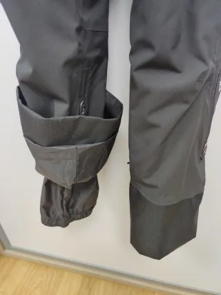 Pantalón esquí junior negro con tirantes