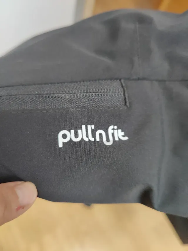 Pantalón esquí junior negro con tirantes