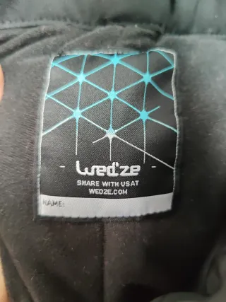 Pantalón esquí junior negro con tirantes