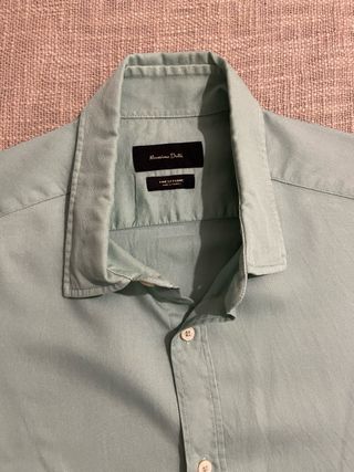 Camisa Massimo Dutti Verde Teal