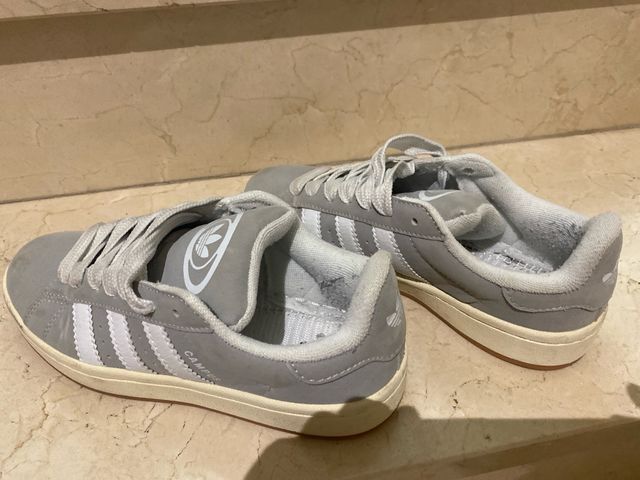 Adidas Campus Gris Blanco