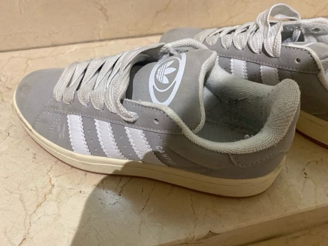 Adidas Campus Gris Blanco